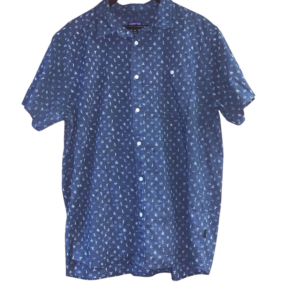 Patagonia Navy Casual Button Down Shirt